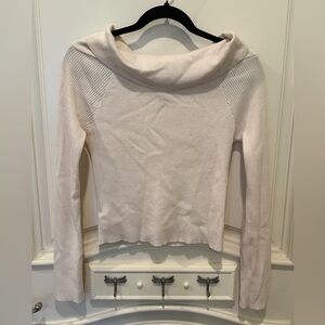 Kendall & Kylie Soft Cream Cowl Neck Sweater